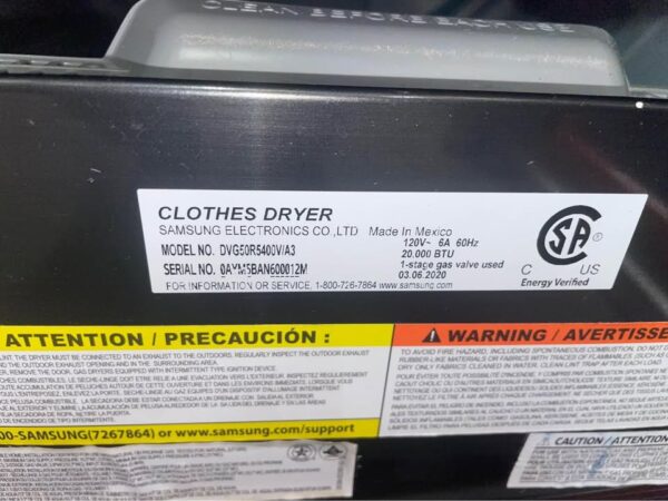 Samsung Washer Dryer Set ActiveWaterjet SuperSpeed Energy Star High Efficiency MultiSteam - Image 7