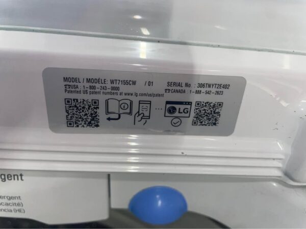 LG Washer/Dryer Set Heavy Duty Smart Diagnosis Energy Saver Sensor Dry Inverter Direct Drive - Image 7