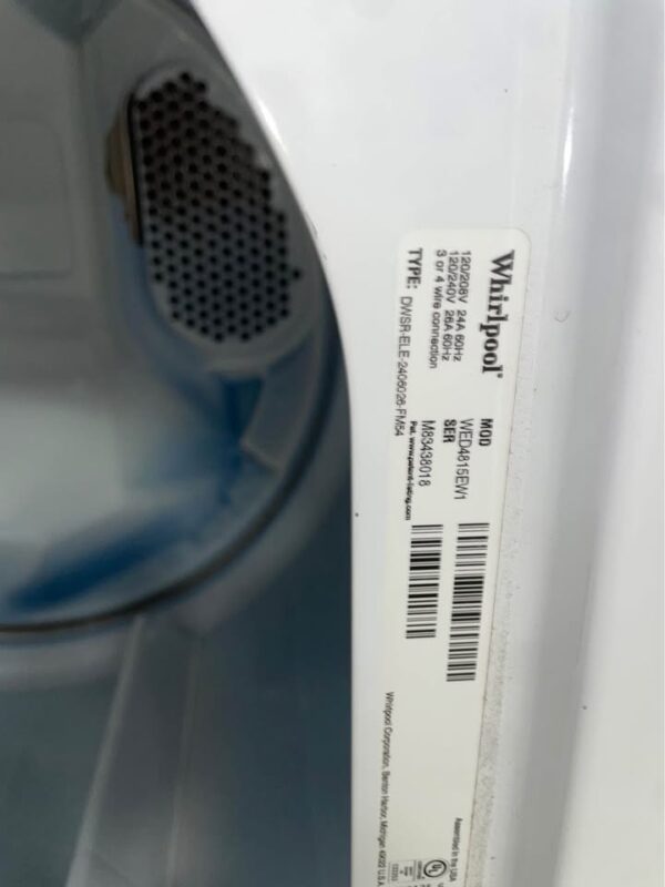 Whirlpool Washer/Dryer Set Energy Preferred AutomaticDry Wrinkle Shield High Efficiency - Image 3