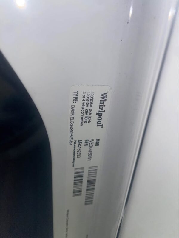 Whirlpool Electric Dryer Energy Preferred Wrinkle Shield Heavy Duty Automatic Dry - Image 3