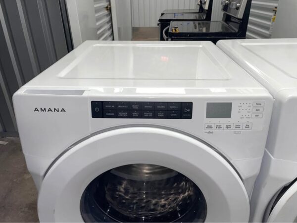 Amana Washer/Dryer Set Wrinkle Control Heavy Duty Sanitize Sensor Dry - Image 7