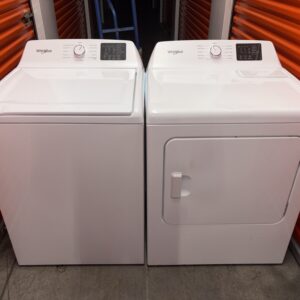 Whirlpool Washer Dryer Set Heavy Duty Rinse Options Wrinkle Assist Timed Cycles